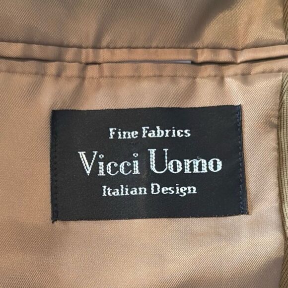 Men's Vicci Uomo 2-Piece Formal Suit Notched Lapel Jacket 42R Pants 33R - Picture 9 of 16